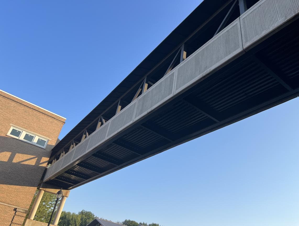 Restored and painted bridge