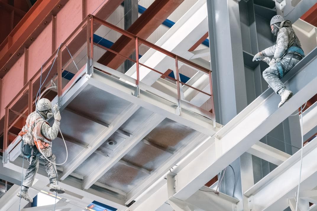 Steel beam coating and protection