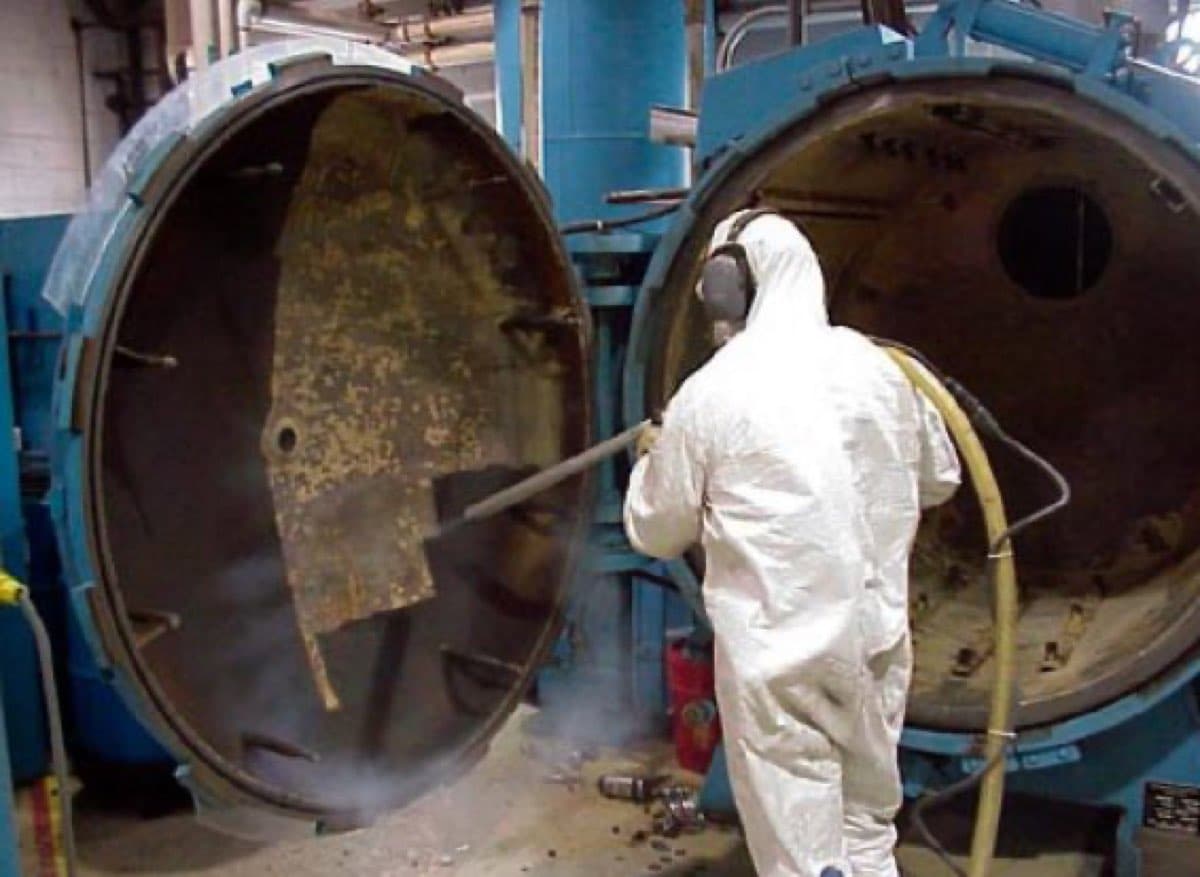Dry ice blasting service by Markley's Precision Company