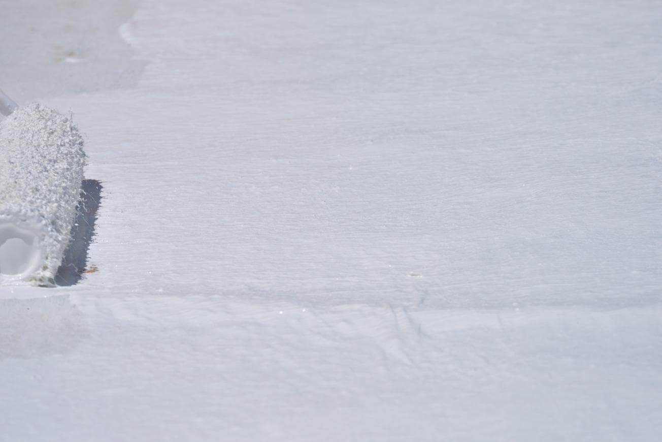 Roof coating close-up detail