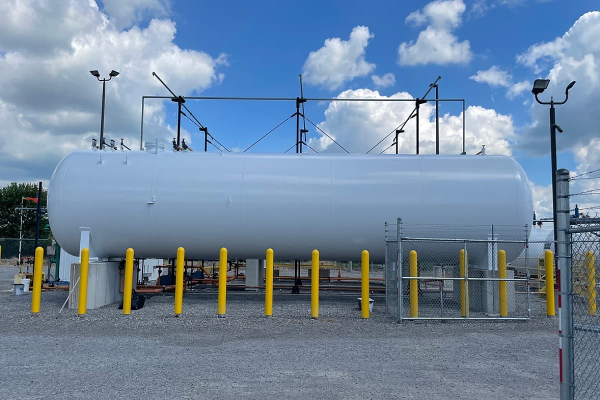 Completed tank coating